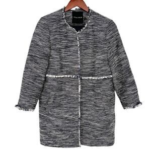 Ivanka Trump Womens Size 12 Woven Jacket Coat Blouse Shirt Top Winter Formal
